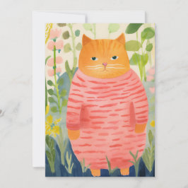 Mysigt och akut katt julkort