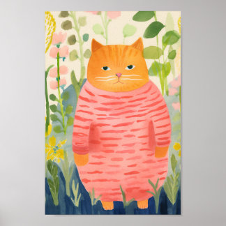 Mysigt och akut katt poster