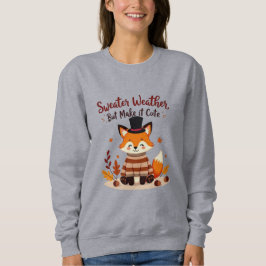Mysigt och kute Fox i fall Sweater T Shirt