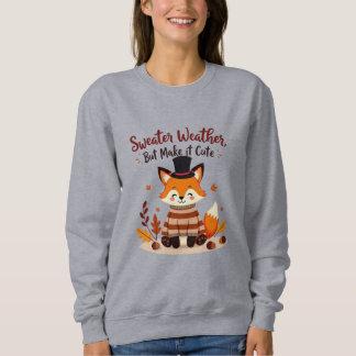 Mysigt och kute Fox i fall Sweater T Shirt