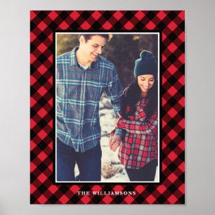 Mysigt och varm   Red Buffalo Pput Family Photo Ra Poster