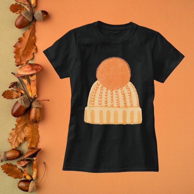 Mysigt Orange Beanie T Shirt (Skapare uppladdad)