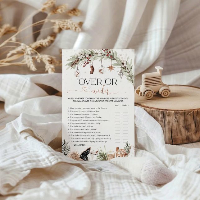 Mysigt över eller under babyvisningsspel (Skapare uppladdad)