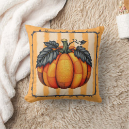 Mysigt Patchwork Pumpkin - höstbondshus Quilt Kudde