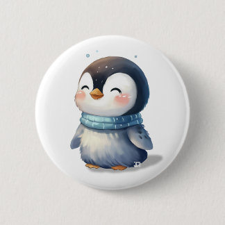 Mysigt Penguin - Cute Digital Art Knapp