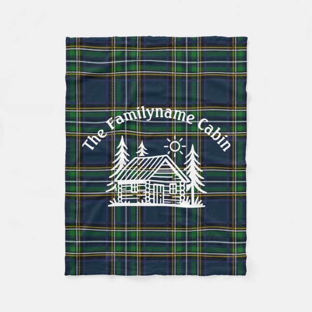 Mysigt Personlig för kabeldragning Fleecefilt (Framsidan)