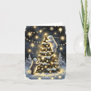 Mysigt Polar Bear-julkort - Winter Wonderland Kort