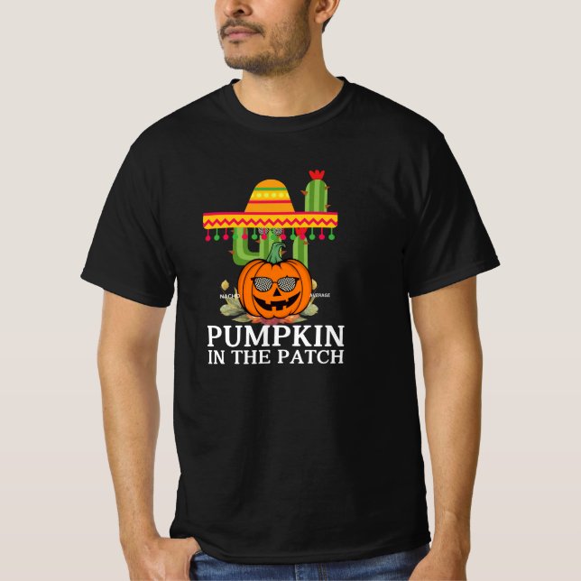 Mysigt Pumpkin Patch-grafik T-shirt (Framsida)