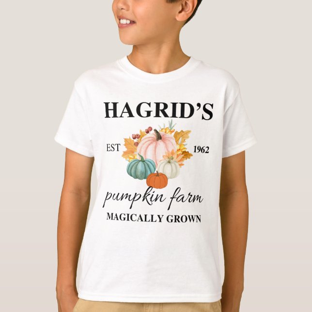 Mysigt Pumpkin Patch-grafik T-shirt (Framsida)