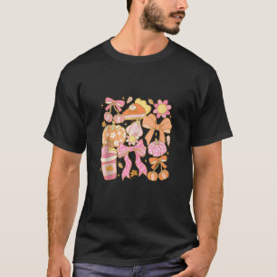 Mysigt Pumpkin Spice Blommigt Autumn Pumpkin Paj V T Shirt