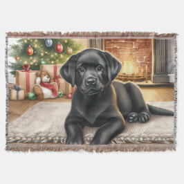 Mysigt Puppy Labrador Retriever Hund älskare jul Filt