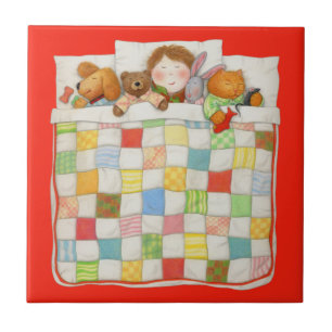 MYSIGT QUILT 4.25x4.25 keramiskt plattor - röd Kakelplatta