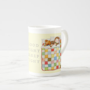 MYSIGT QUILT Bone China Mugg - Gult Benporslin Mugg