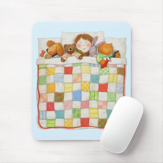 MYSIGT QUILT Mousepad - Blue Musmatta (Med mus)