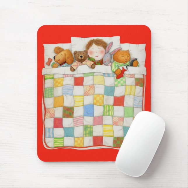 MYSIGT QUILT Mousepad - Red Musmatta (Med mus)