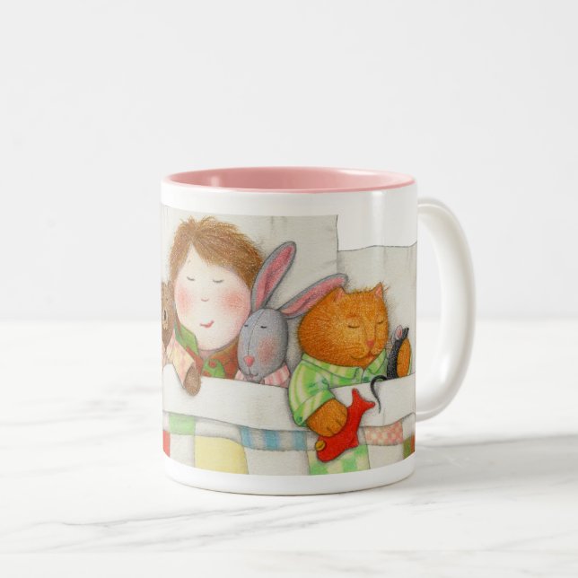 MYSIGT QUILT Rosa Two-Tone Mugg (Framsida höger)