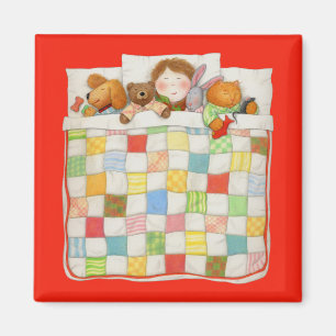 MYSIGT QUILT Square Magnet - Red