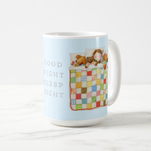 MYSIGT QUILT Tall White Mugg + Blue