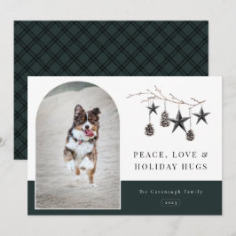 Mysigt Ram-fotokort för Helgdag Julkort