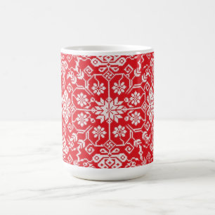 Mysigt röd helgdagmugg kaffemugg