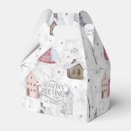 Mysigt Rosa-ID för jul hemma Presentaskar