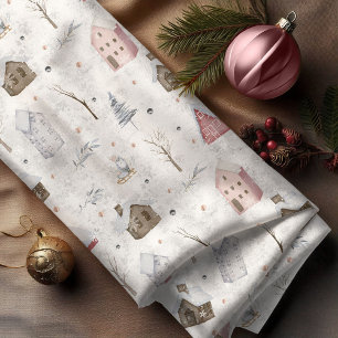 Mysigt Rosa-ID för jul hemma Tyg