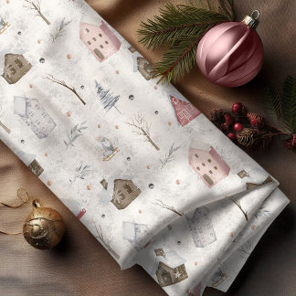 Mysigt Rosa-ID för jul hemma Tyg