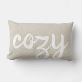 Mysigt | Rustic Ivory Modern Farmhouse Lumbarkudde