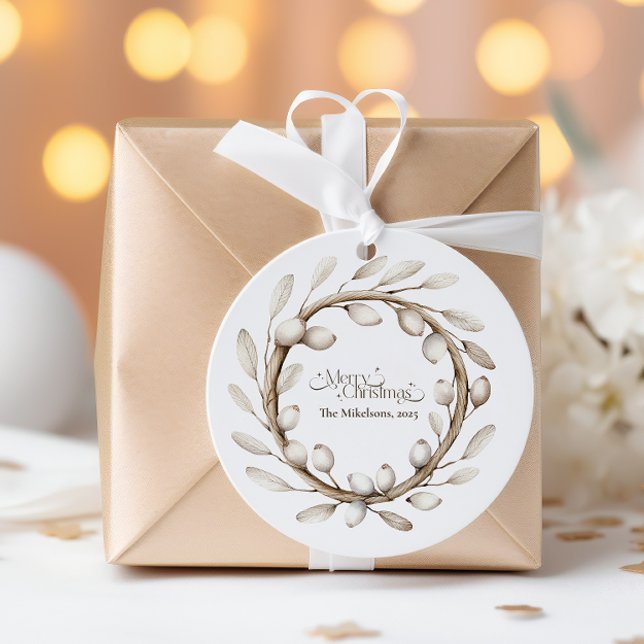 Mysigt Rustig jul-andedräkt Runt Klistermärke (Skapare uppladdad)