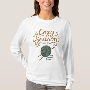 Mysigt säsong - Vintage Embroidery Yarn & Nål T Shirt