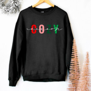 Mysigt Season Cute Calligraphy Helgdag Sweatshirt T Shirt