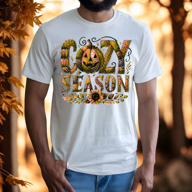 Mysigt Seazon Patchwork Pumpkin T Shirt (Skapare uppladdad)