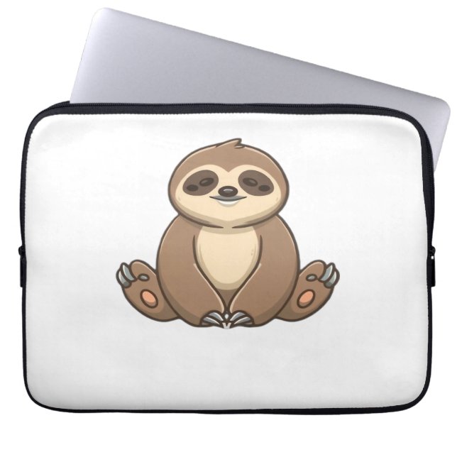 Mysigt Sloth Classic T-Shirt Laptop Fodral (Framsidan)