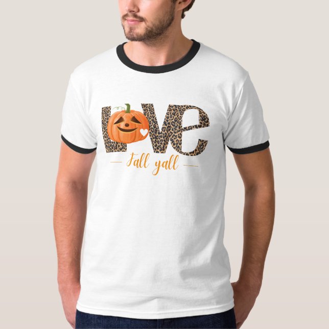 Mysigt T-shirt för höstestetisk höst (Framsida)