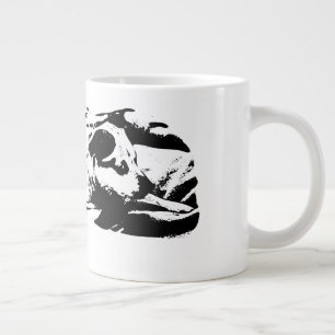 Mysigt Terrier Watch on Winter Bed Jumbo Mugg