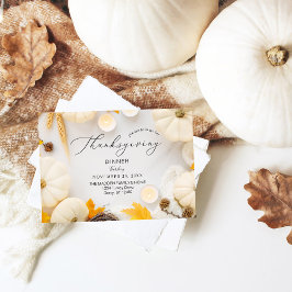 Mysigt Thanksgiving Pumpkin Dinner Inbjudningar