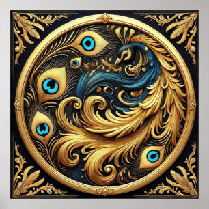 Mysigt upprimda djur poster