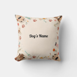 Mysigt Valp för Tassar & Personlig Kudde