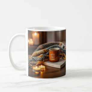 Mysigt varm ljuskväll kaffemugg