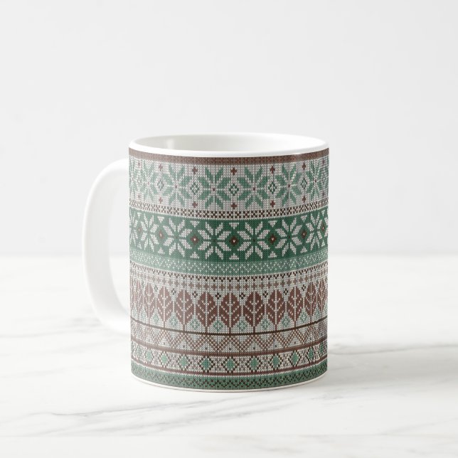 Mysigt varmstickning kaffemugg (Framsida vänster)