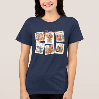 Mysigt Vintage Frimärke Lärare T Shirt