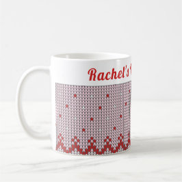 Mysigt vinter för anpassningsbar | Kakao av hals o Kaffemugg