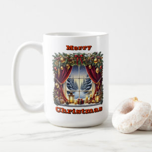 Mysigt Vinter Wonderland View Kaffemugg