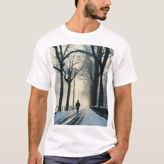 "Mysigt vinterdesign T-Shirt - Snyggt grafik Tee