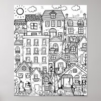 Mysigt Vuxen för Cute Funny Cats Doodle