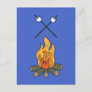 Mysigt vykort för Campfire