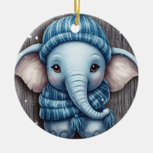 Mysigt Winter Elephant Ornament