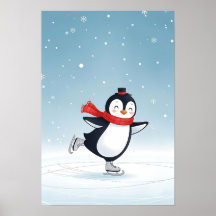 Mysigt Winter Penguin Nursery Art