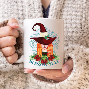 Mysigt Winter Solstice Helgdag Witch Blating Yule Kaffemugg