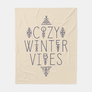 Mysigt Winter Vibes-design Fleecefilt
